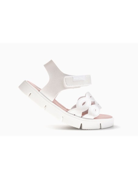 Pablosky Sandalias 440704 piel color blanco colección verano 2025