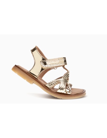 Pablosky Sandalias 056586 piel color dorado colección verano 2025