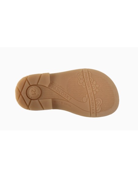Pablosky Sandalias 056904 piel color blanco colección verano 2025