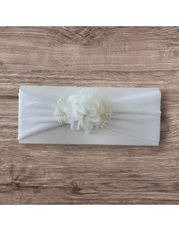 Siena Cinta ancha pelo Bebé Blanco
