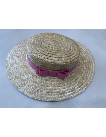 Siena Canotiers con diadema y lazo zapatero en Rosa