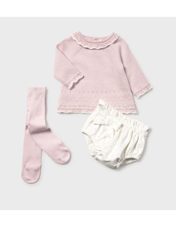 Mayoral Conjunto Short y leotardo tricot 2