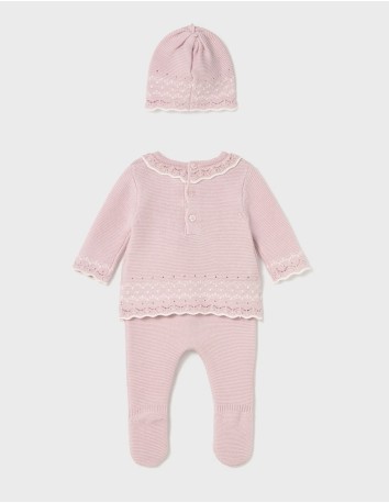 Mayoral Conjunto polaina y gorro tricot Cuarzo 2