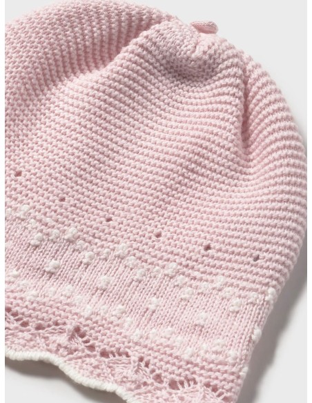 Mayoral Conjunto polaina y gorro tricot Cuarzo