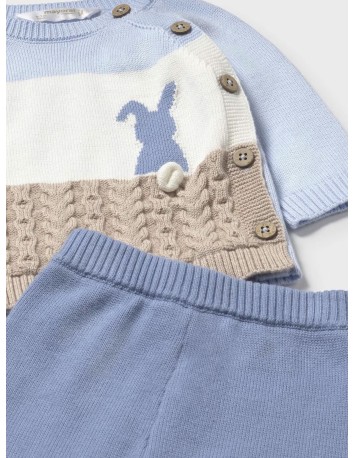 Mayoral Conjunto pantalón largo tricot color Nube 2