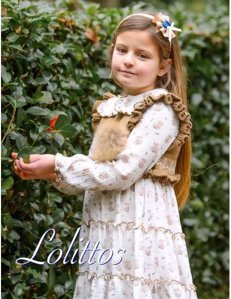 Lolittos colección Fábula Vestido niña + Chaleco