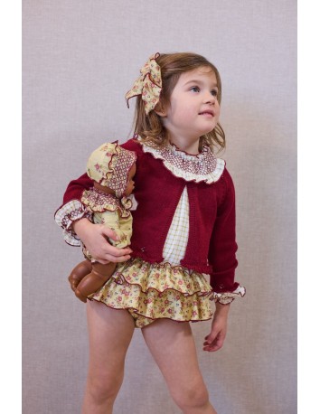 La Martinica colección Real Chaqueta niña 3/4 calada lazo