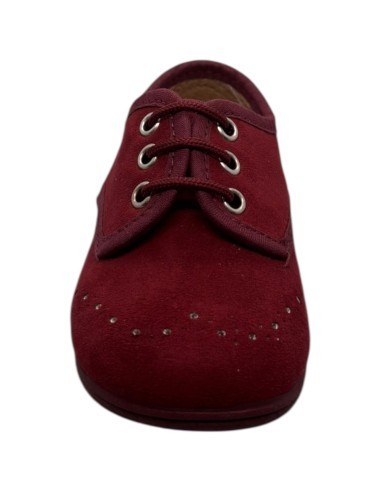 Zapato Blucher Niño color Burdeos