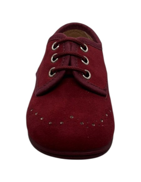 Zapato Blucher Niño color Burdeos