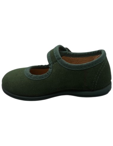 Merceditas piel Suede color Verde Botella