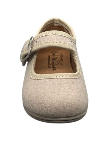 Merceditas piel Suede color Piedra 2