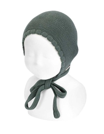 Cóndor Capota de bebé en punto bobo color Líquen