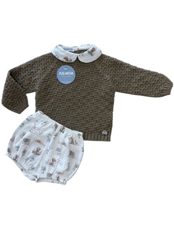 Juliana Bebés colección Animalitos Conjunto pantalón