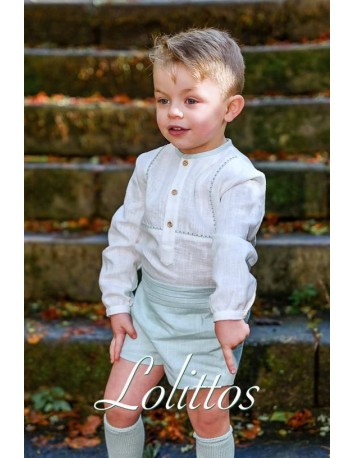 Lolittos colección Emperatriz Niño Pantalón + Camisa