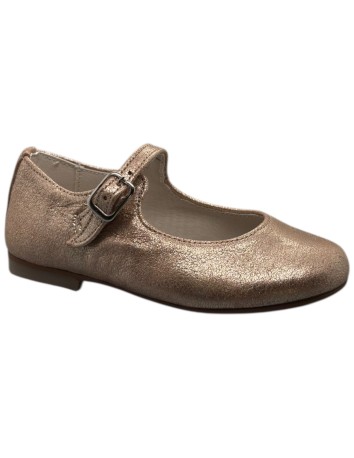 Guxs Mercedes niña piel polvore taupe