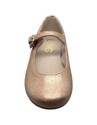 Guxs Mercedes niña piel polvore taupe
