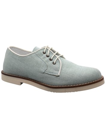 Guxs zapato blucher niño color lino verde aguamarina