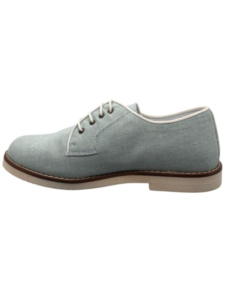 Guxs zapato blucher niño color lino verde aguamarina