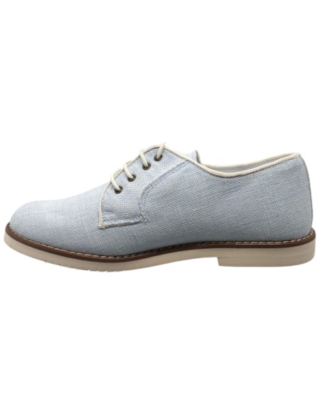 Guxs zapato blucher niño color lino tex celeste