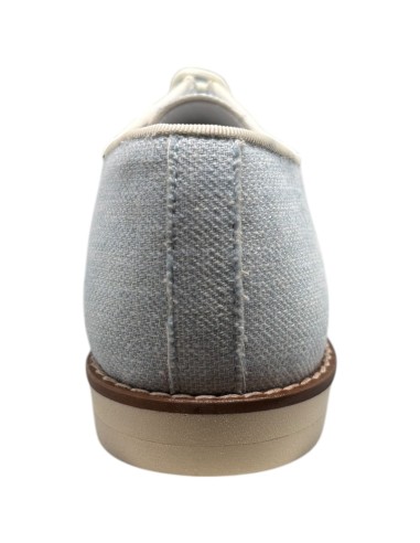 Guxs zapato blucher niño color lino tex celeste