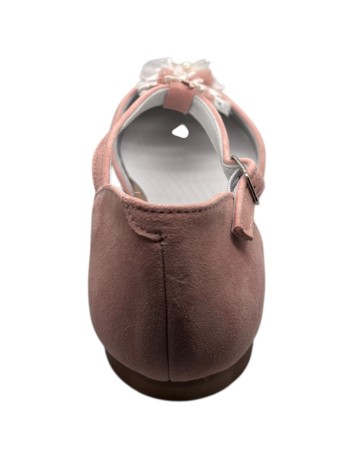 Guxs Zapato Niña modelo Gilda ante suede nude 2
