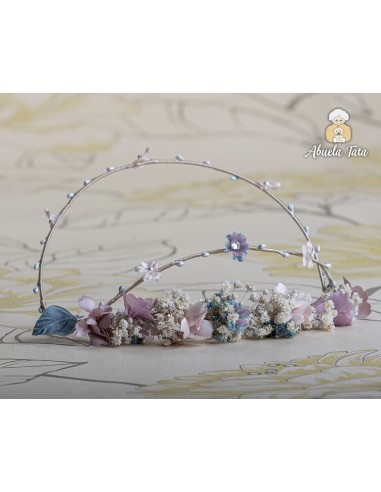 Abuela Tata Tiara Comunión Flores