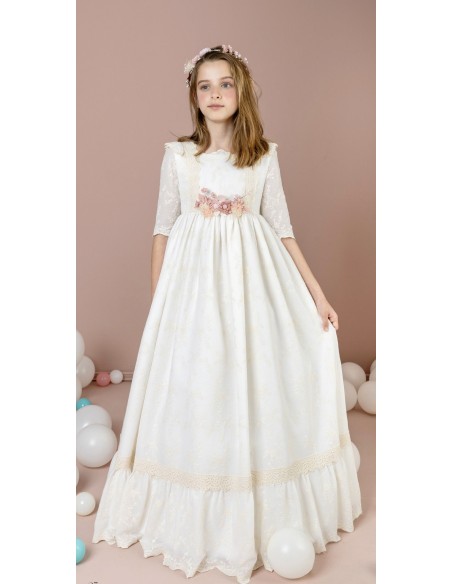 Lilus Vestido Lazo Crudo