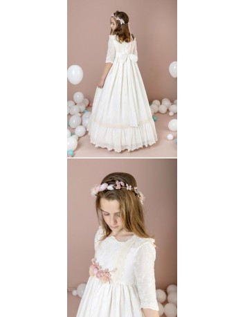 Lilus Vestido Lazo Crudo 2