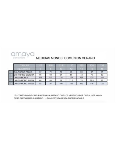 Amaya Mono Comunión  Crudo