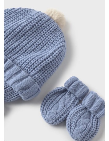 Mayoral  Conjunto gorro manoplas tricot Nube 2