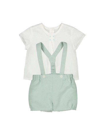 Mayoral colección Aqua Conjunto pantalón corto tirantes
