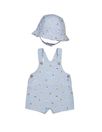 Mayoral colección Azul Peto + Polo + Gorro 2