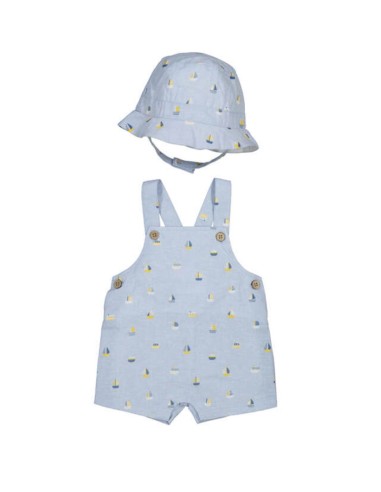 Mayoral colección Azul Peto + Polo + Gorro