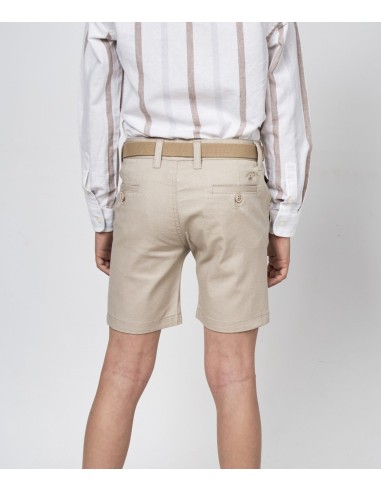 Spagnolo Bermuda Gabardina Estampada color Lino