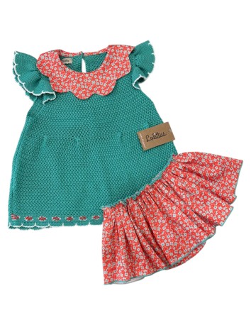 Lolittos colección Aroma Conjunto niña Top + Cubrefalda 2