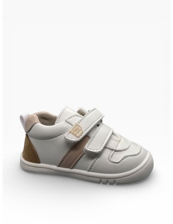 Piruflex by Pirufin Deportiva blanco con serraje crudo
