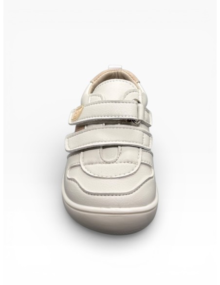 Piruflex by Pirufin Deportiva blanco con serraje crudo
