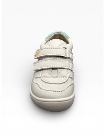 Piruflex by Pirufin Deportiva blanco con suede rosa 2