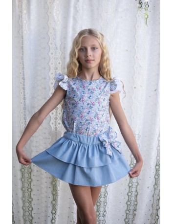 Mon Petit Bonbon colección Liberty Tira Bordada Conjunto... 2