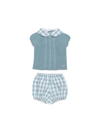 Juliana Bebés colección Azul Nube Conjunto Bombacho  tela... 2