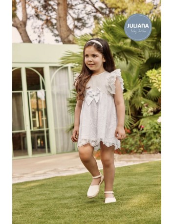 Juliana Bebés Vestido encaje puntilla