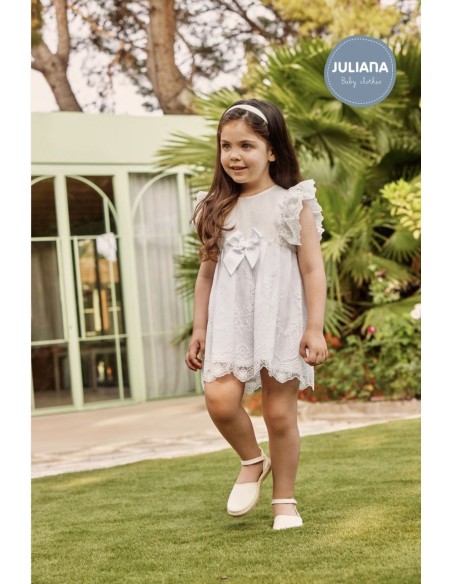 Juliana Bebés Vestido encaje puntilla