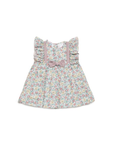 Juliana Bebés Vestido cortado cintura flores