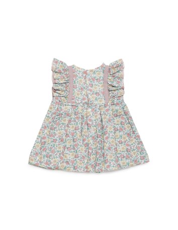 Juliana Bebés Vestido cortado cintura flores 2