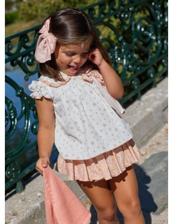 La Martinica colección Peach Braguita flores + Blusa