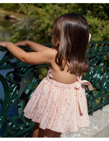 La Martinica colección Peach Ranita vichy estampado 2