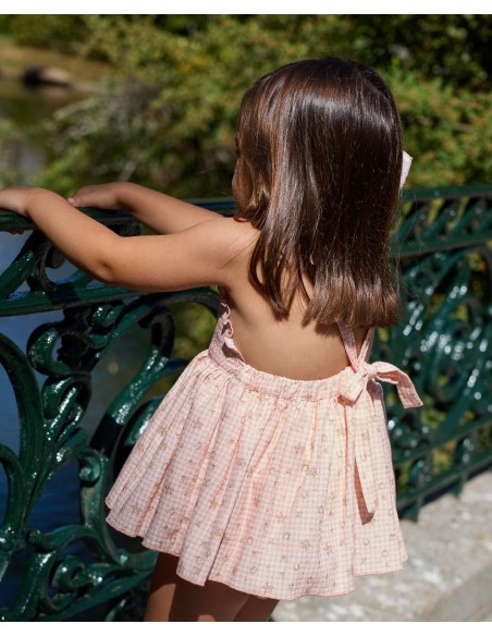La Martinica colección Peach Ranita vichy estampado