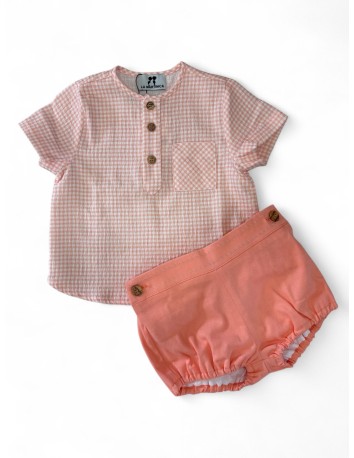 La Martinica colección Peach Conjunto niño