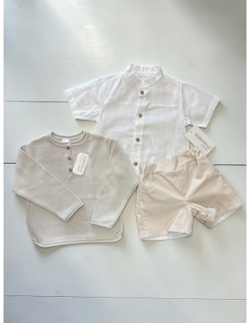 Valentina Bebes colección Monet Jersey + Camisa + Pantalón