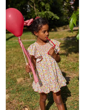 La Martinica colección Rocio Vestido Vuelo flores